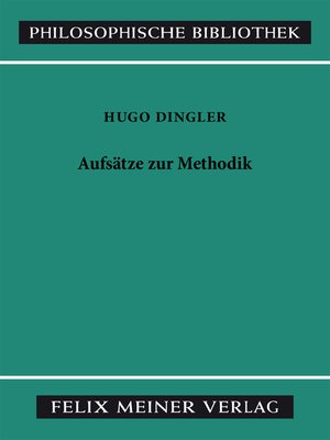 cover image of Aufsätze zur Methodik